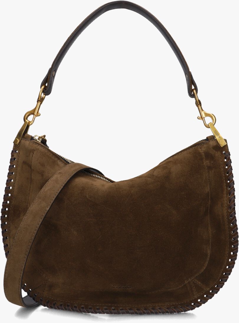 bruine isabel marant handtas oskan sof zip-gz 25pbf0066fb