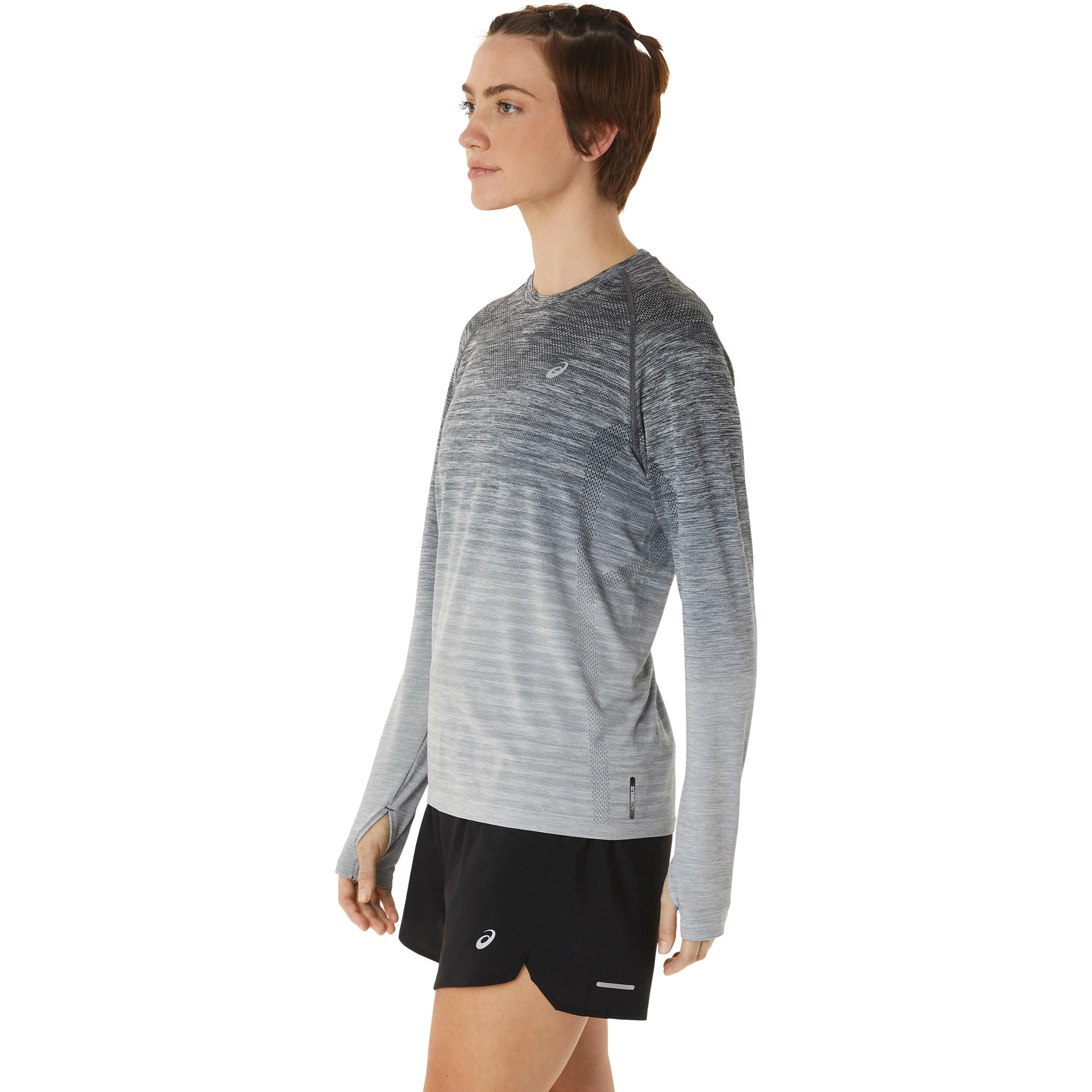 ASICS Seamless Haut Manches Longues Femmes - Blanc , Gris
