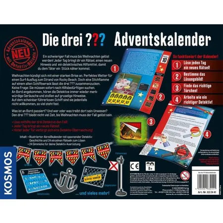 KOSMOS Die drei??? Adventskalender - Rätsel im gruseligen Schiffswrack
