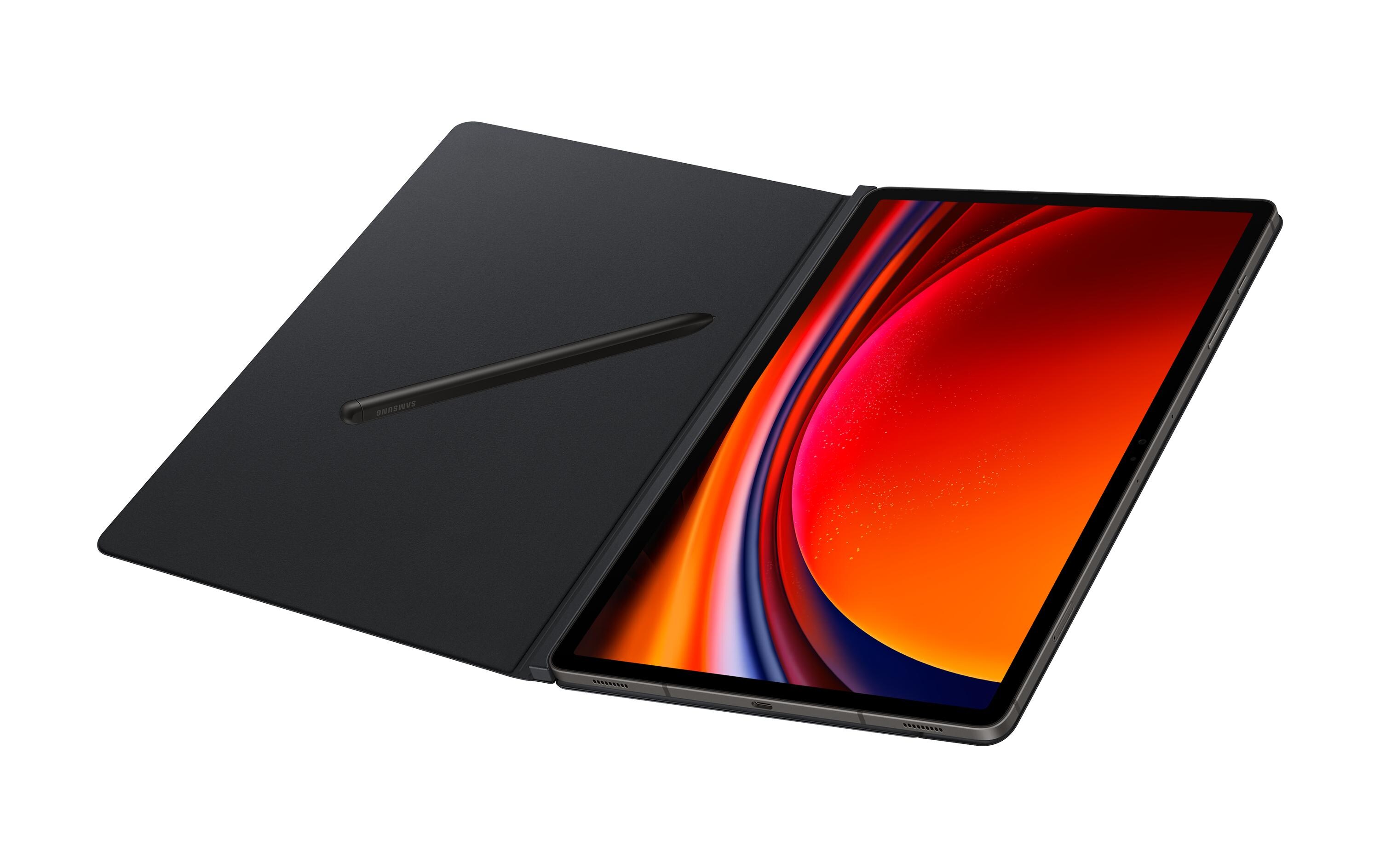 Tablet Book Cover Smart Galaxy Tab S9+ SchwarzBook Cover für das Samsung Galaxy Tab S9+