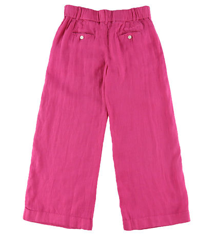 GANT Hosen - Leinen - Breit - Kräftiges Violett