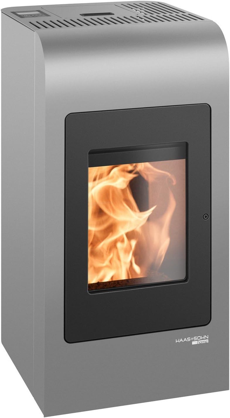 Haas + Sohn 05 714 07 03 Haas+Sohn HSP 2.17 Home-II Pelletofen Top und Front perl-schwarz