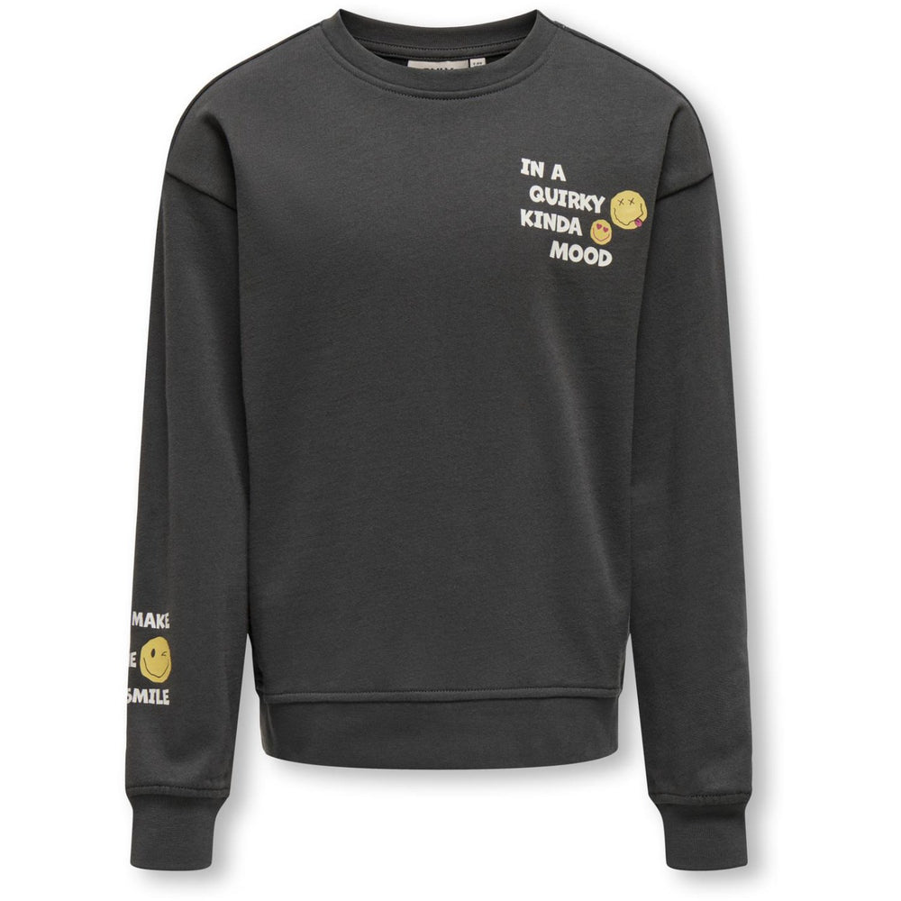 Køb kids ONLY Asphalt Lissie O-Neck Box Sweatshirt