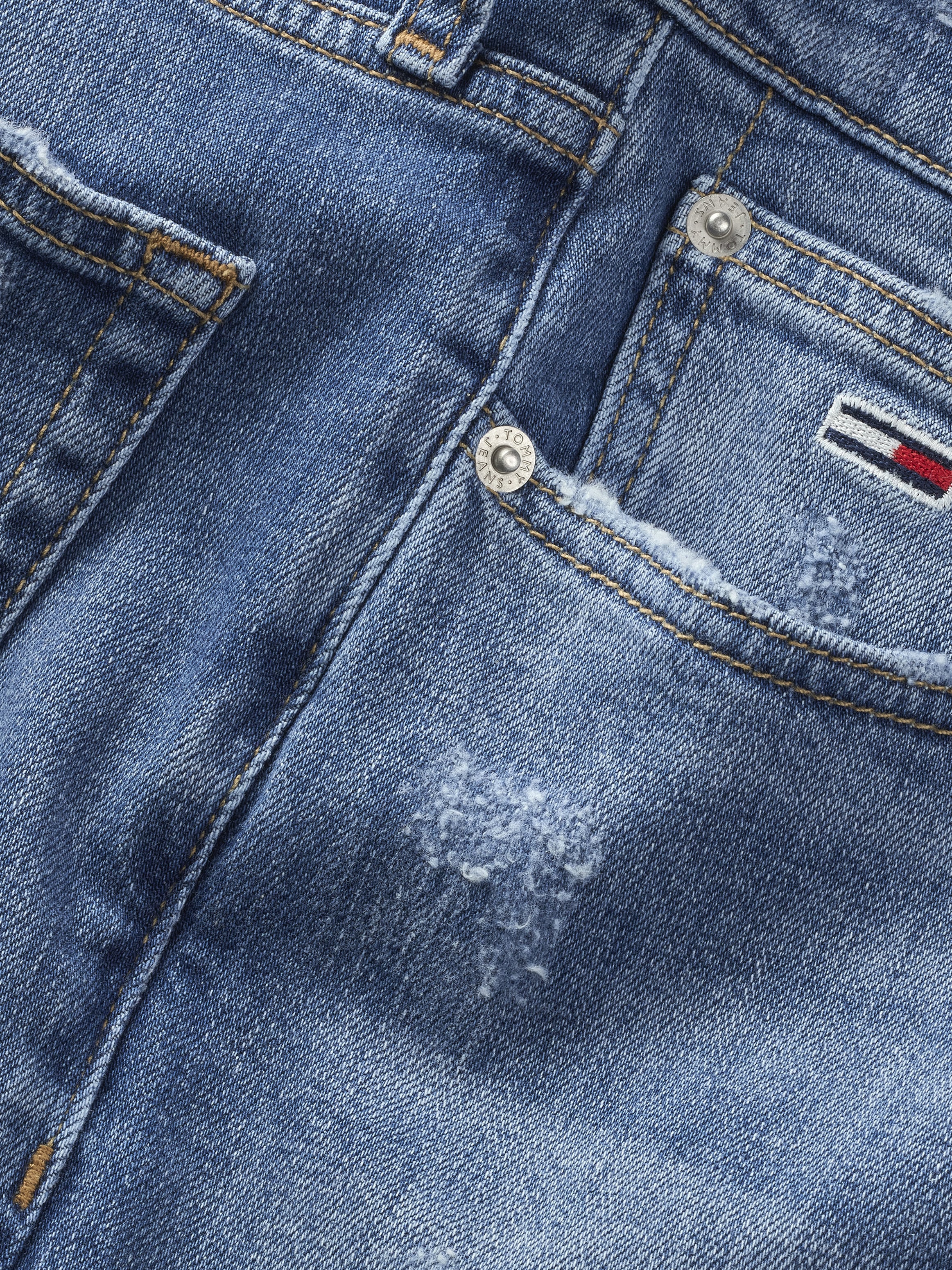 Tommy Jeans Slim-fit-Jeans »Scanton Slim Denim«, mit Logostickereien