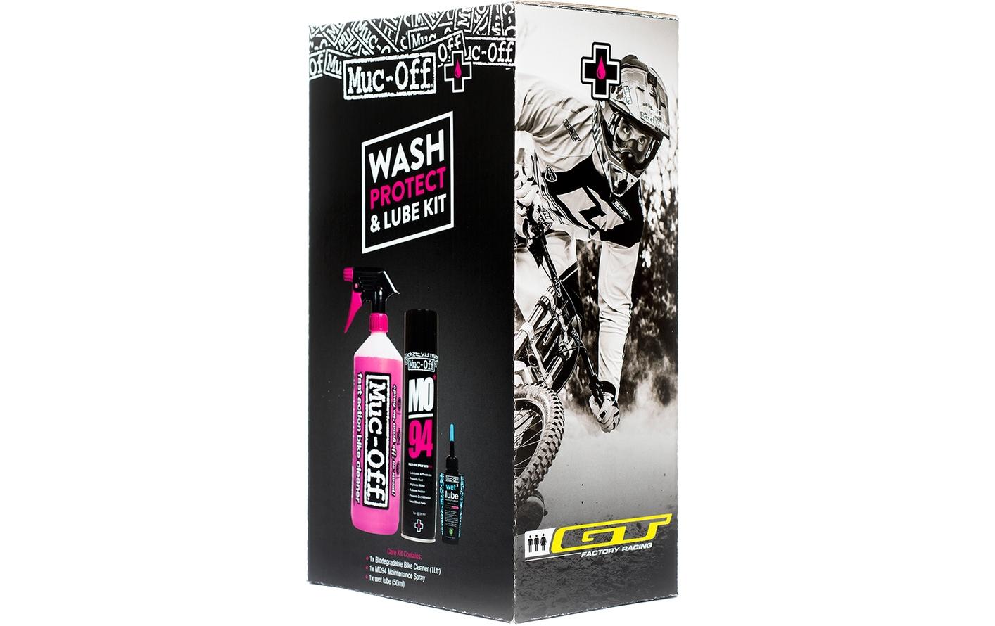 Pflegeset Wash, Protect and Lube 3-teiligSet zum Reinigen, Schützen und Schmieren