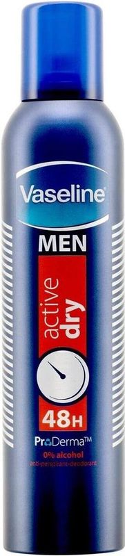 Vaseline - Men Active Dry - Antiperspirant Spray - 250 ml - Zonder Alcohol