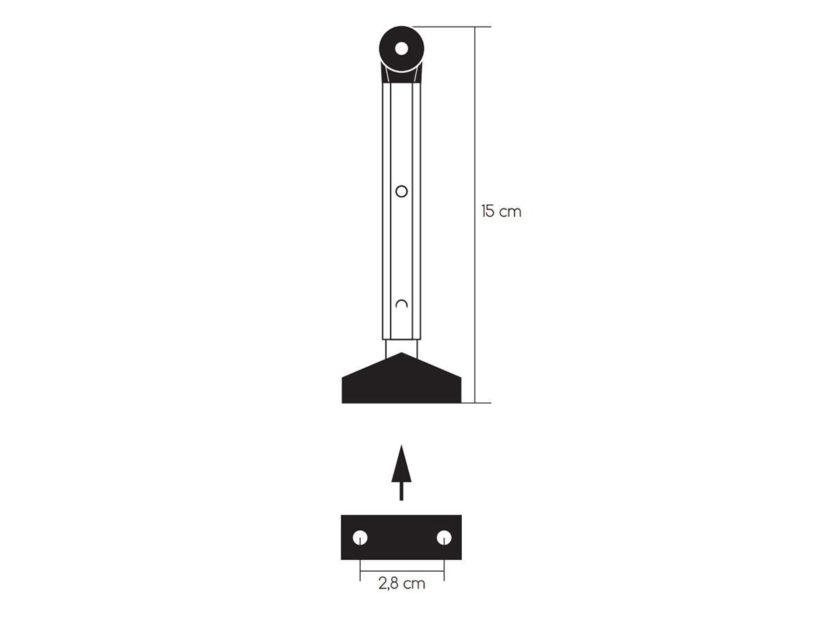 Obelink klik-klak raamuitzetter - 15 cm