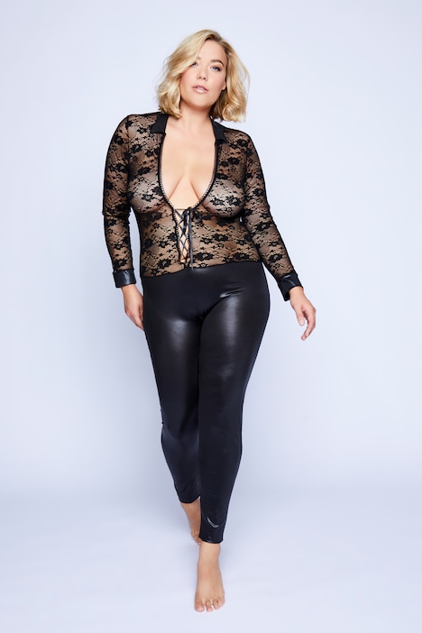 Catsuit, Wetlook, Ouvert Öffnung im Schritt
