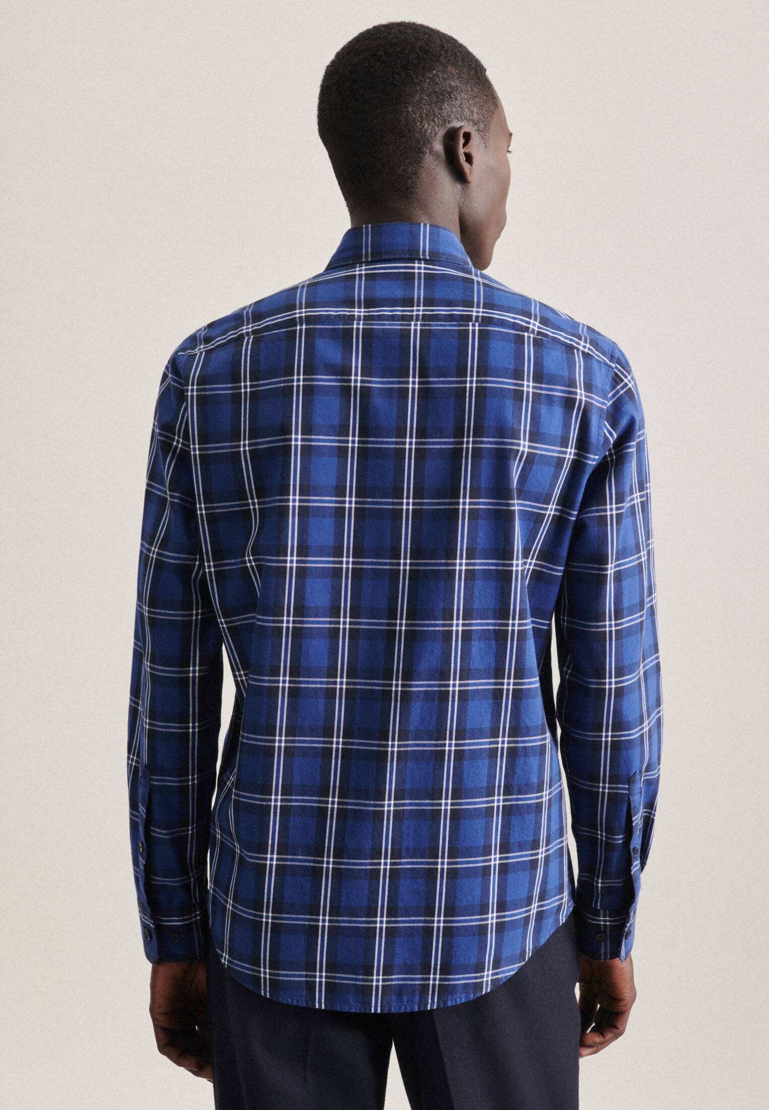 Seidensticker| Herren Casual Hemd Schwarze Rose