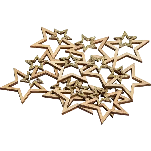 STREU ENGEL STERNE NATUR GLITZER