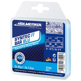 Holmenkol Syntec FF Bar Blue 2 x 35 g Gleitwachs