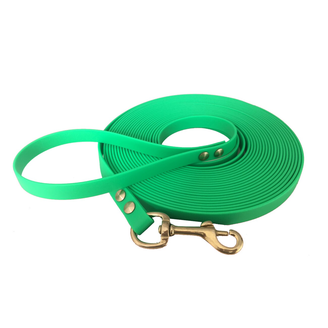 bio-leine 25-35 kg Schleppleine Biothane neon grün 3 m