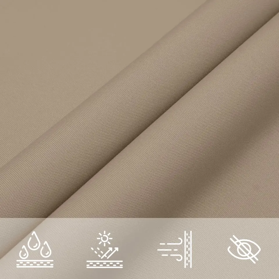vidaXL - Zonnezeil - Taupe - 2 x 3 m