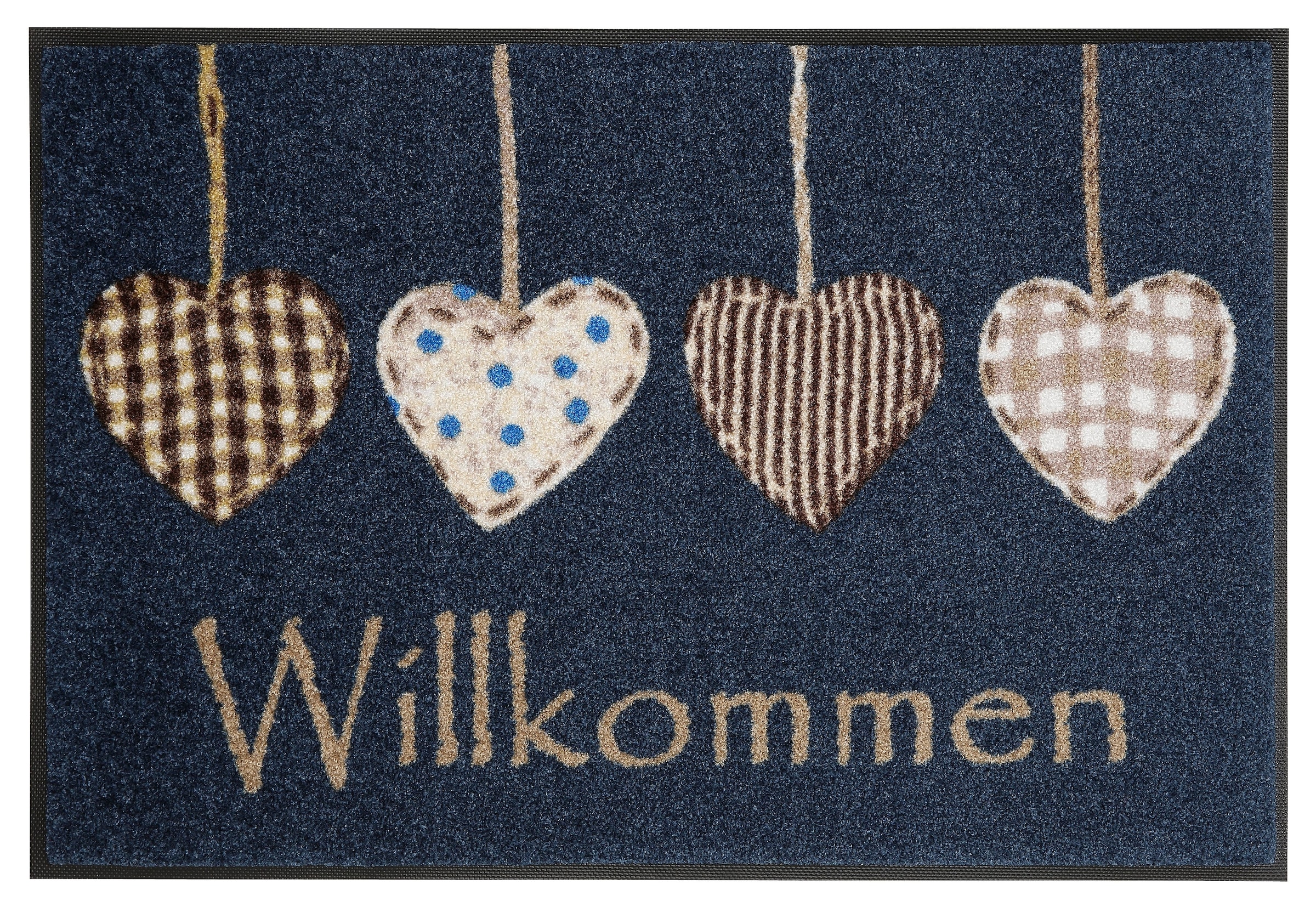 wash+dry by Kleen-Tex Fussmatte »Cottage Hearts« rechteckig 7 mm Höhe Schmutzfangmatte, rutschhemmend, In- und Outdoor geeignet