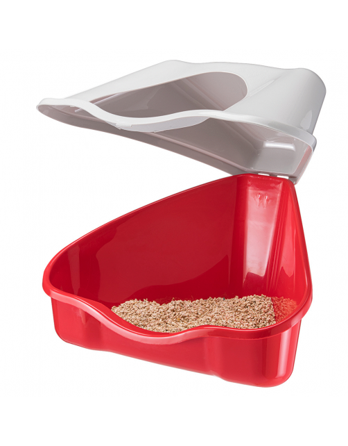 Ferplast Konijnentoilet Nora 3c - Dierenverblijf - 50x34x22 cm Assorti