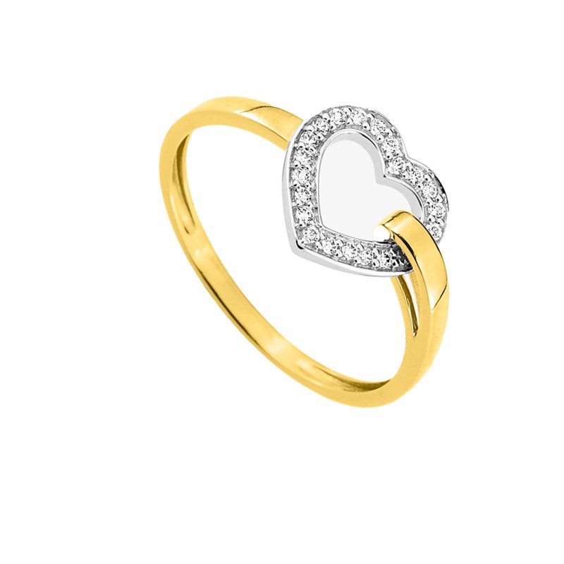 Bague Femme - Oxyde de zirconium - Or 9 Carats