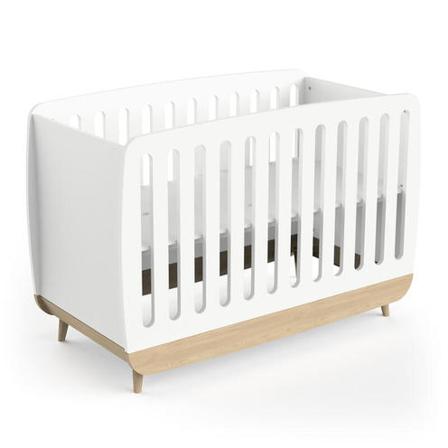 Lit bébé 60x120cm FIRMIANA Blanc - CBA Meubles