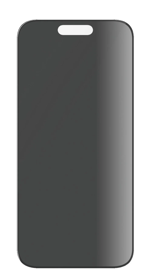 iPhone 15 Pro Antibakterielle Ultra Wide Fit Privacy Panzer Glas Displayschutz mit Montagerahmen (P2810)