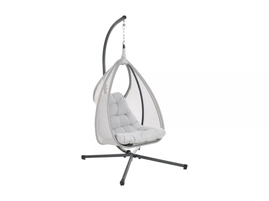 Fauteuil suspendu avec support gris clair AVEGNO