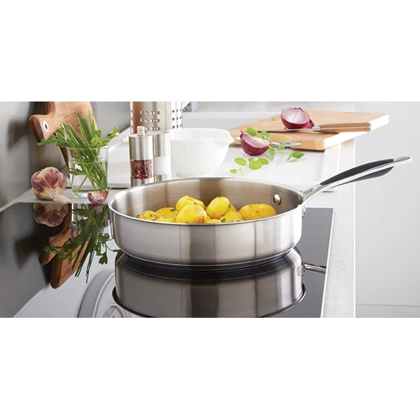 Lot 2 sauteuses Excell'Inox tout inox 24 et 28 cm Mathon