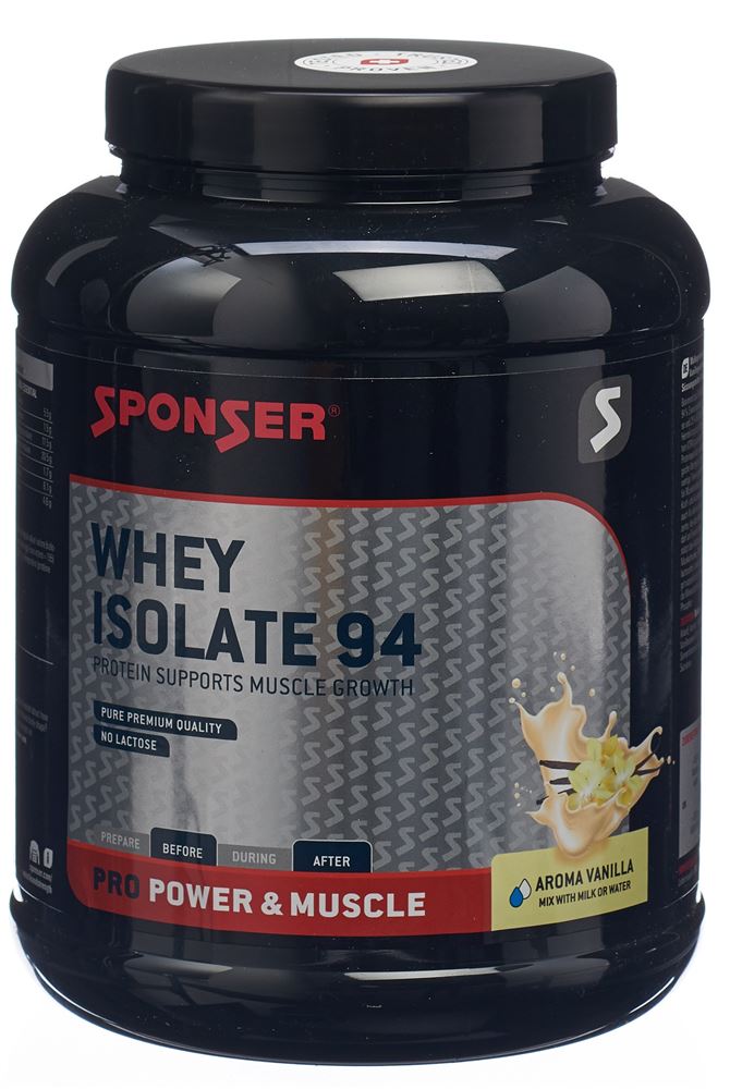 SPONSER Whey Isolate 94<br>850 g, Dose, Vanilla