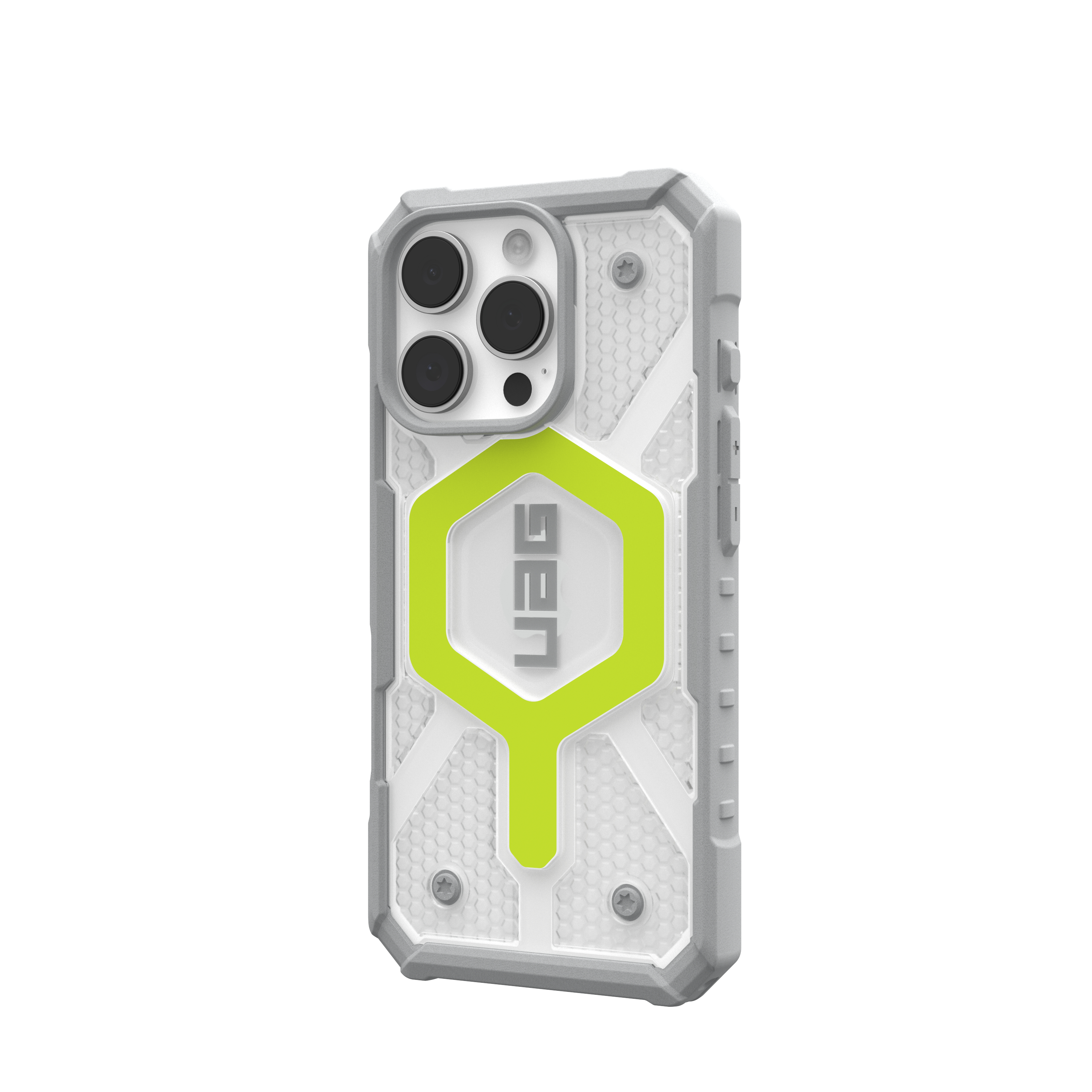 iPhone 16 Pro MagSafe Schutzhülle Pathfinder (114464118181) - Active Neon (Transparent / Gelb)
