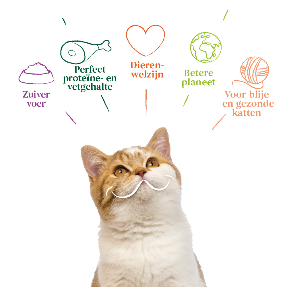 Yarrah Bio Kattenvoer Chunks Kip & Kalkoen100 gr