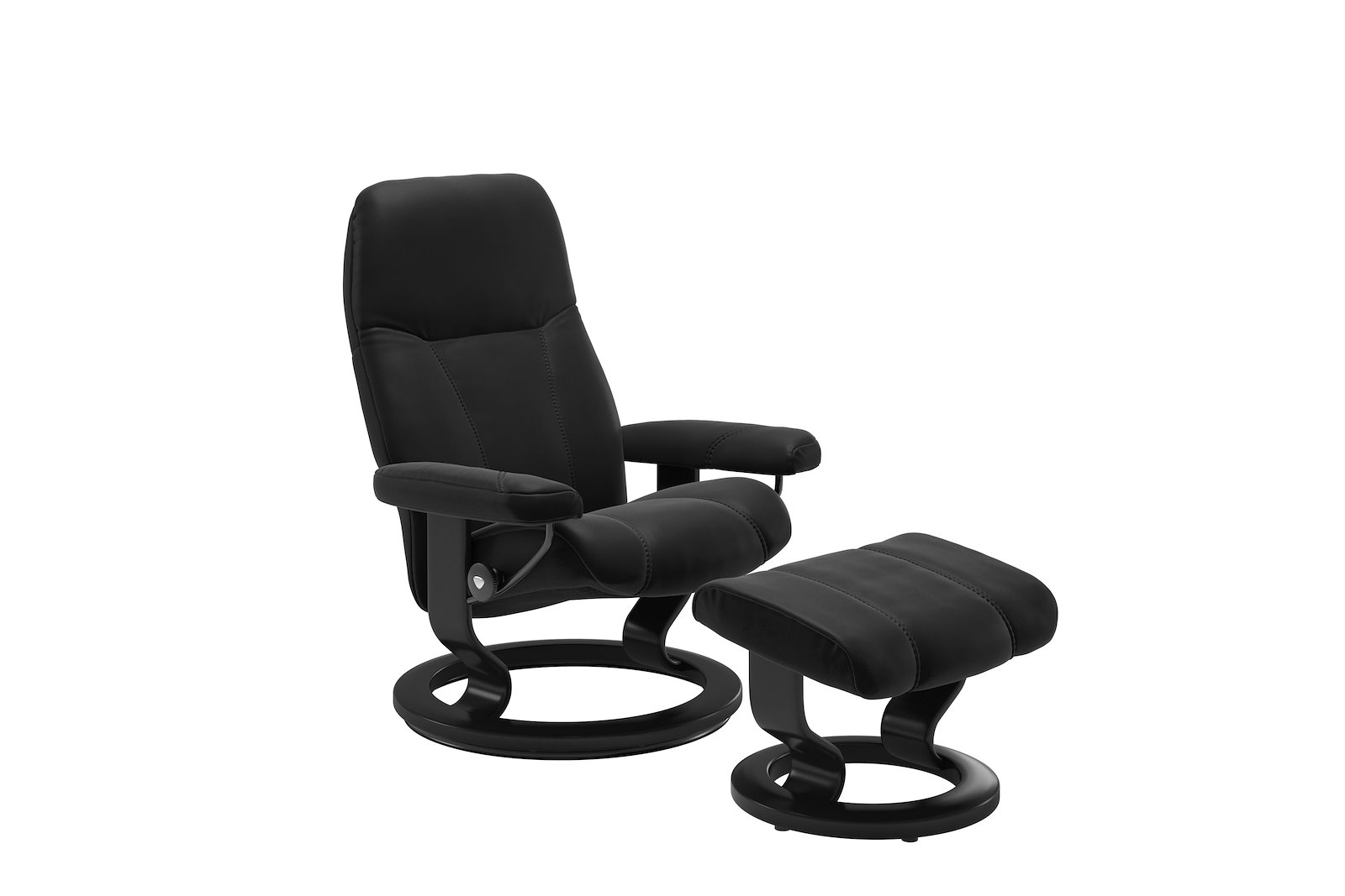 Consul lenestol m/krakk Hud Paloma Black - Classic - Sort