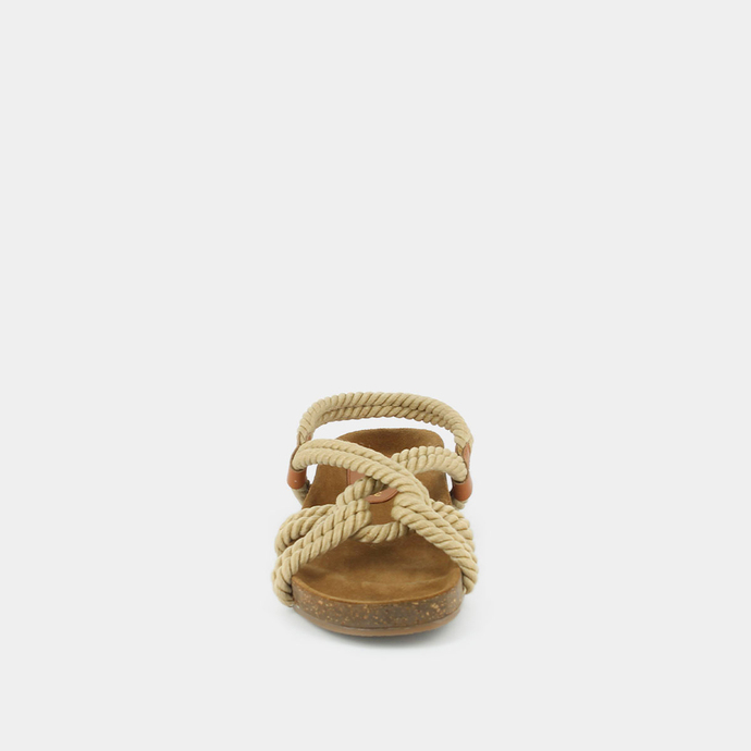 Sandales  en corde beige