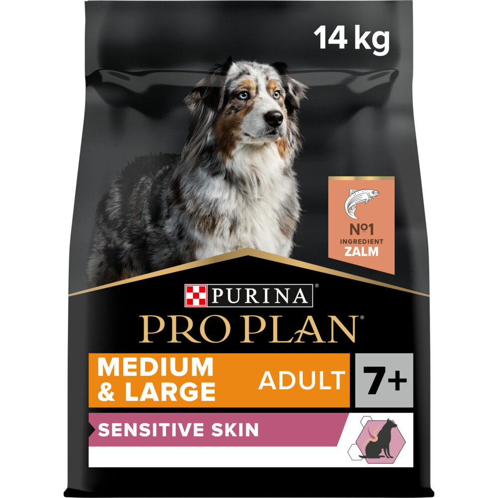 Pro Plan Adult 7+ Medium & Large Sensitive Skin Zalm14 kg
