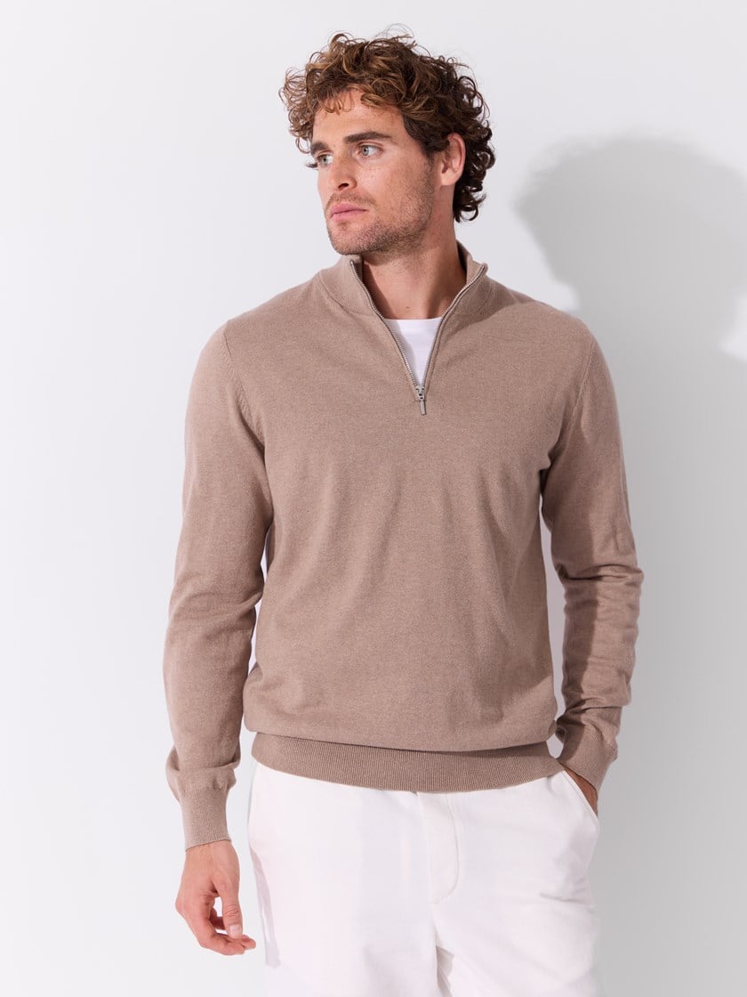 Ricardo zip genser Vintage Khaki
