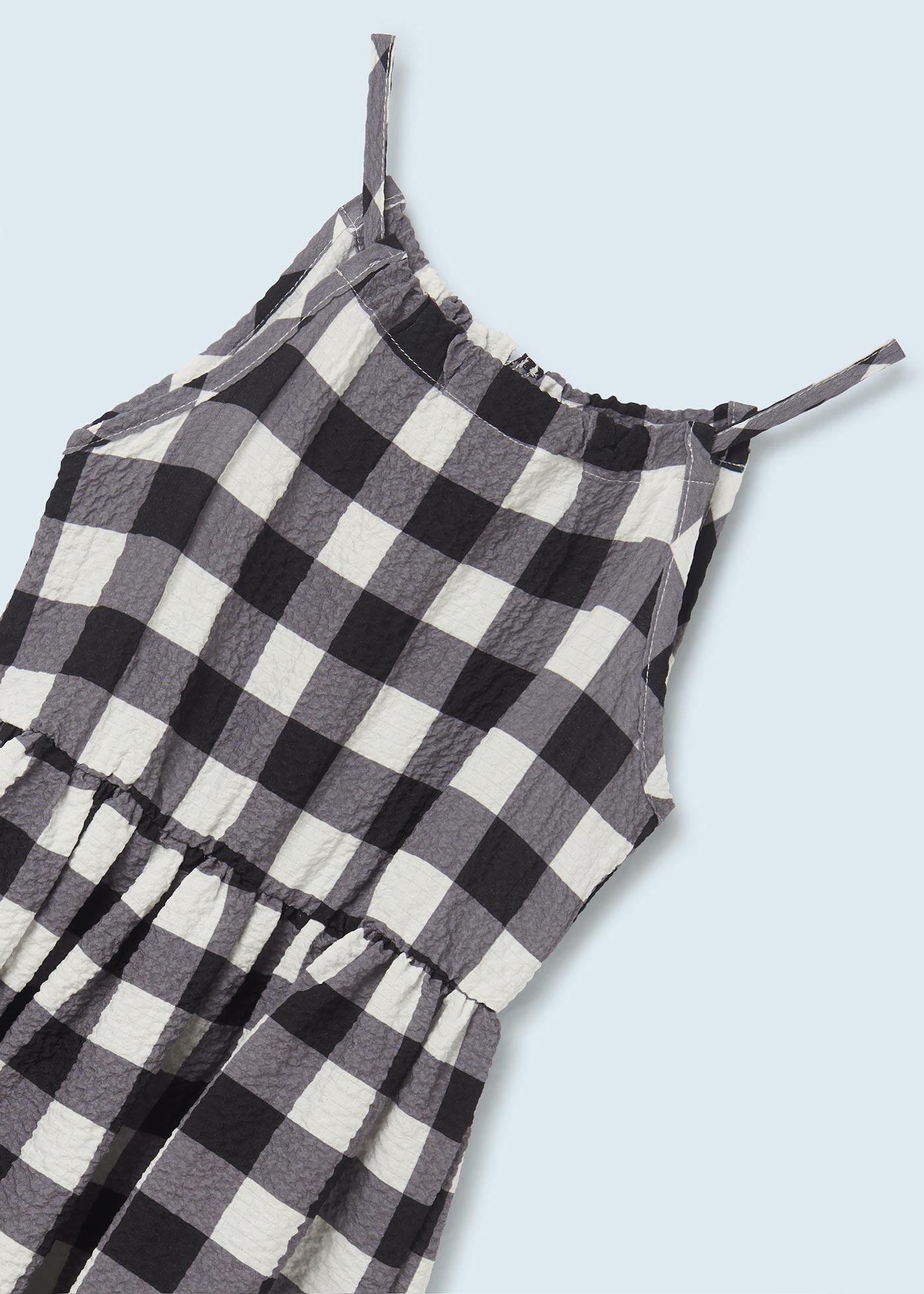 Vestido estampado com detalhe vazado para meninas