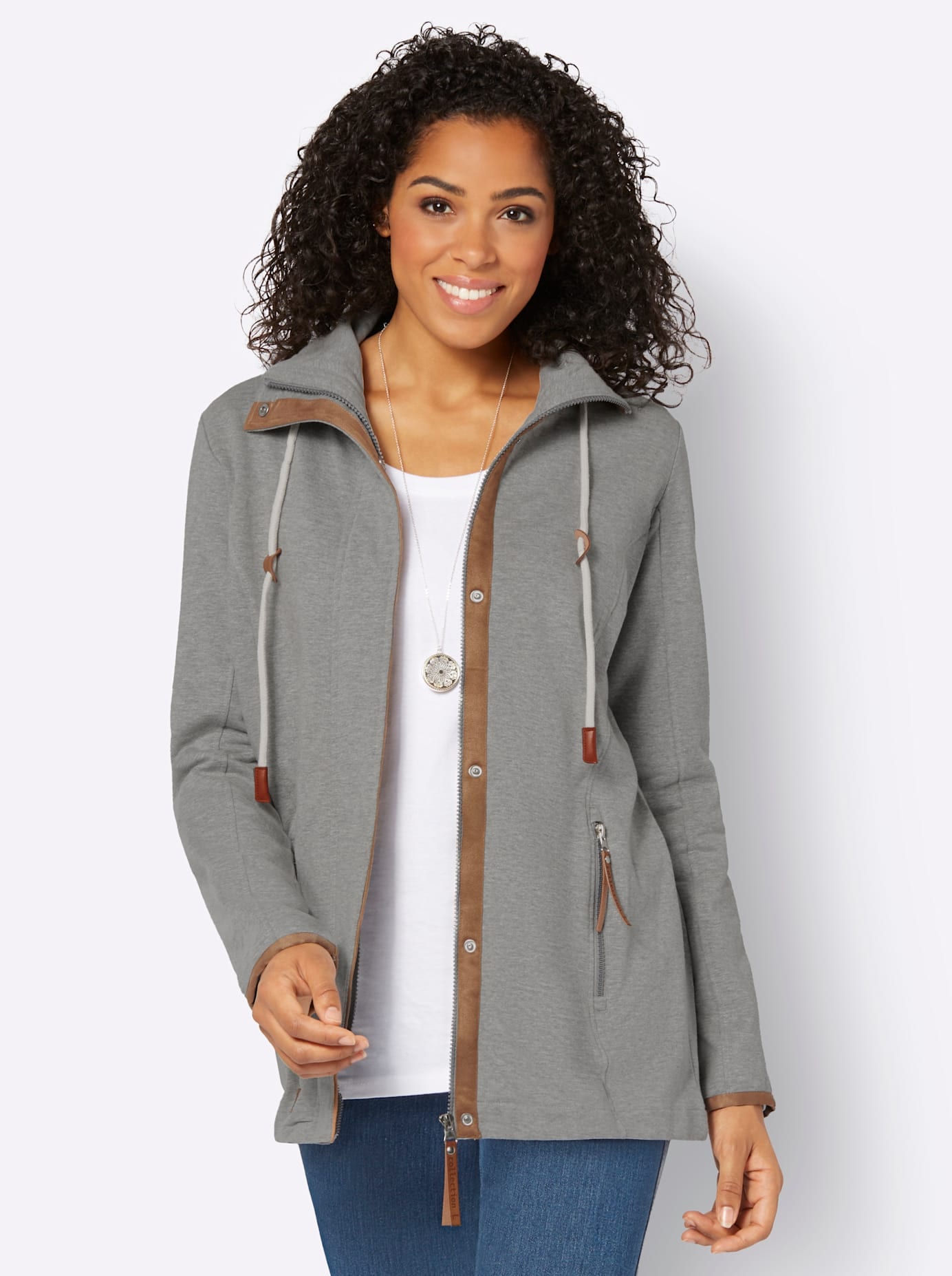 Casual Looks Shirtjacke »Sweatjacke«, 1 Stk.