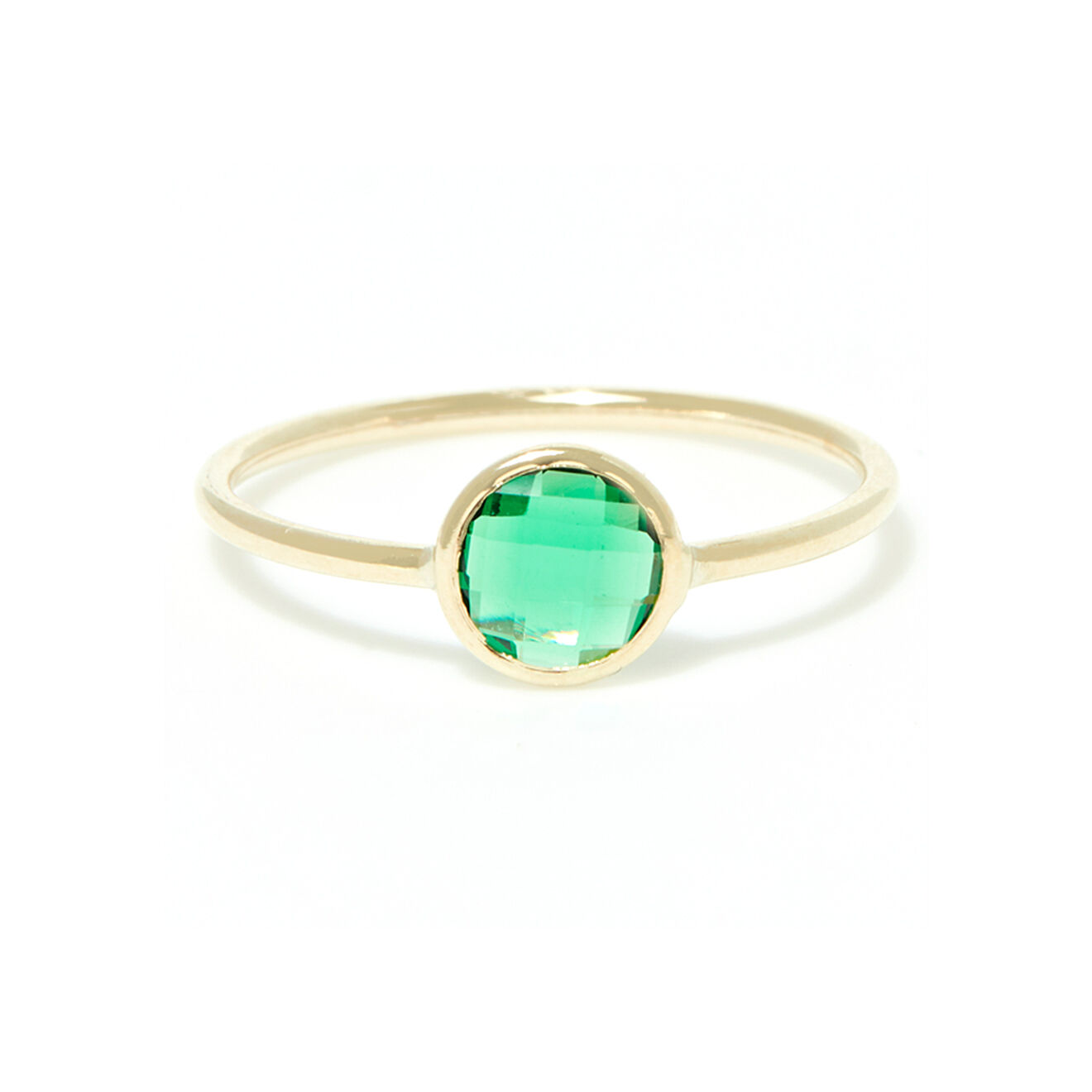 Instant d'Or Bague Scarlette Zircone vert or jaune