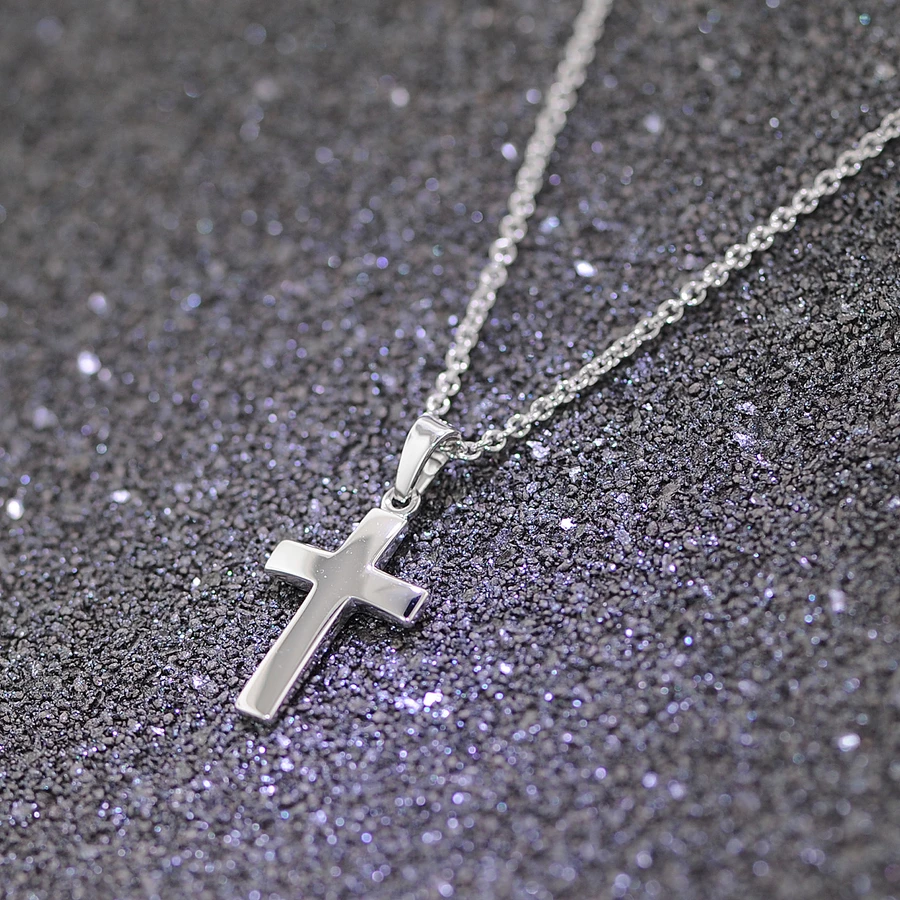 trendor Kinder Halskette mit Kreuz 925 Silber silver