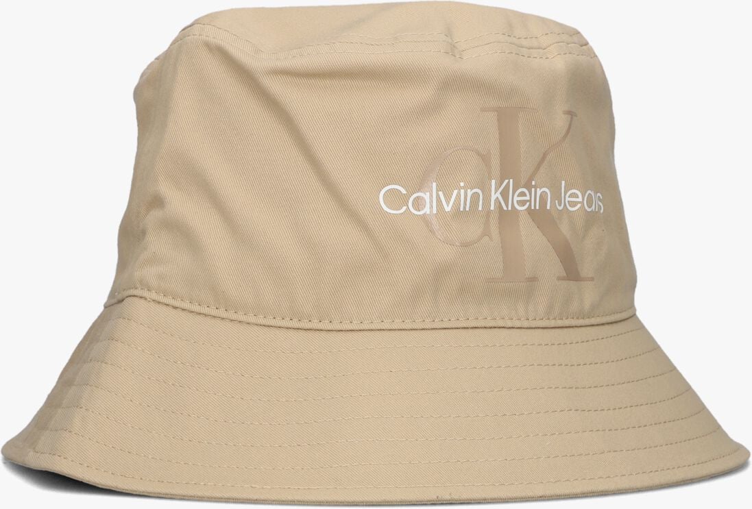 CALVIN KLEIN beige calvin klein hoed monogram soft bucket hat