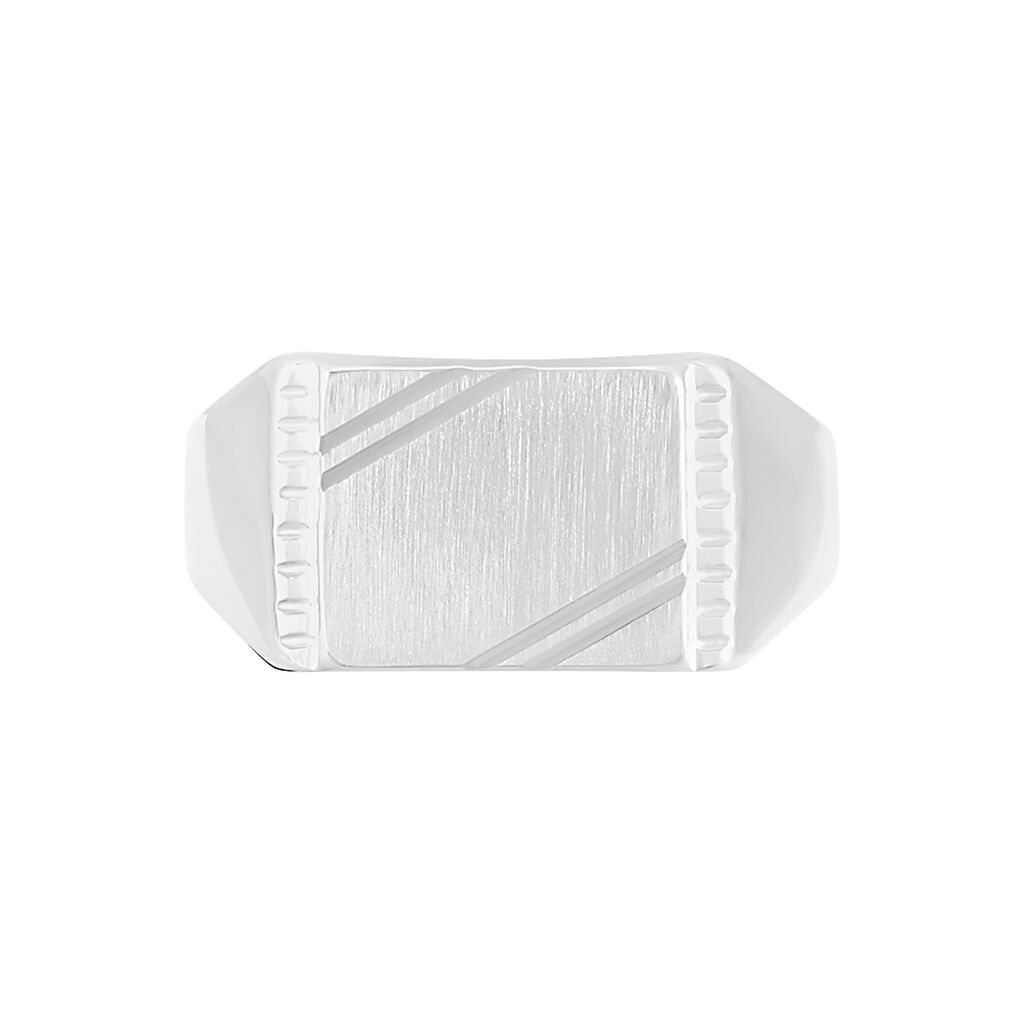 Chevalière Matthieu Argent Blanc