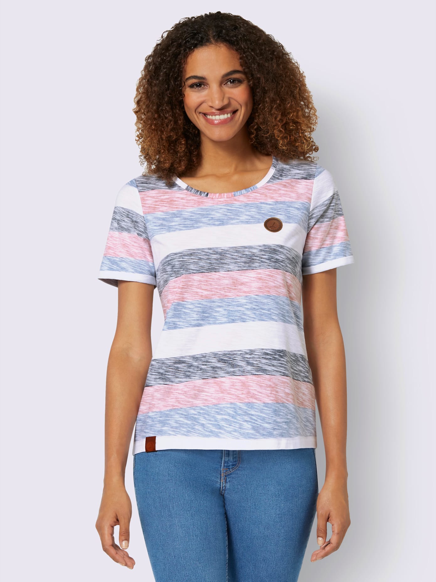 T-shirt à rayures pur coton