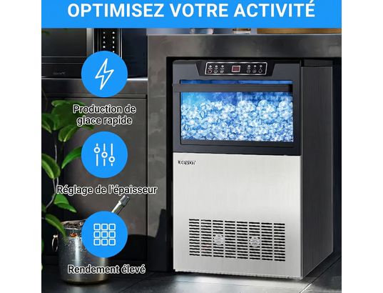 LEEVOT - Machine à glaçon pro XZDS-55