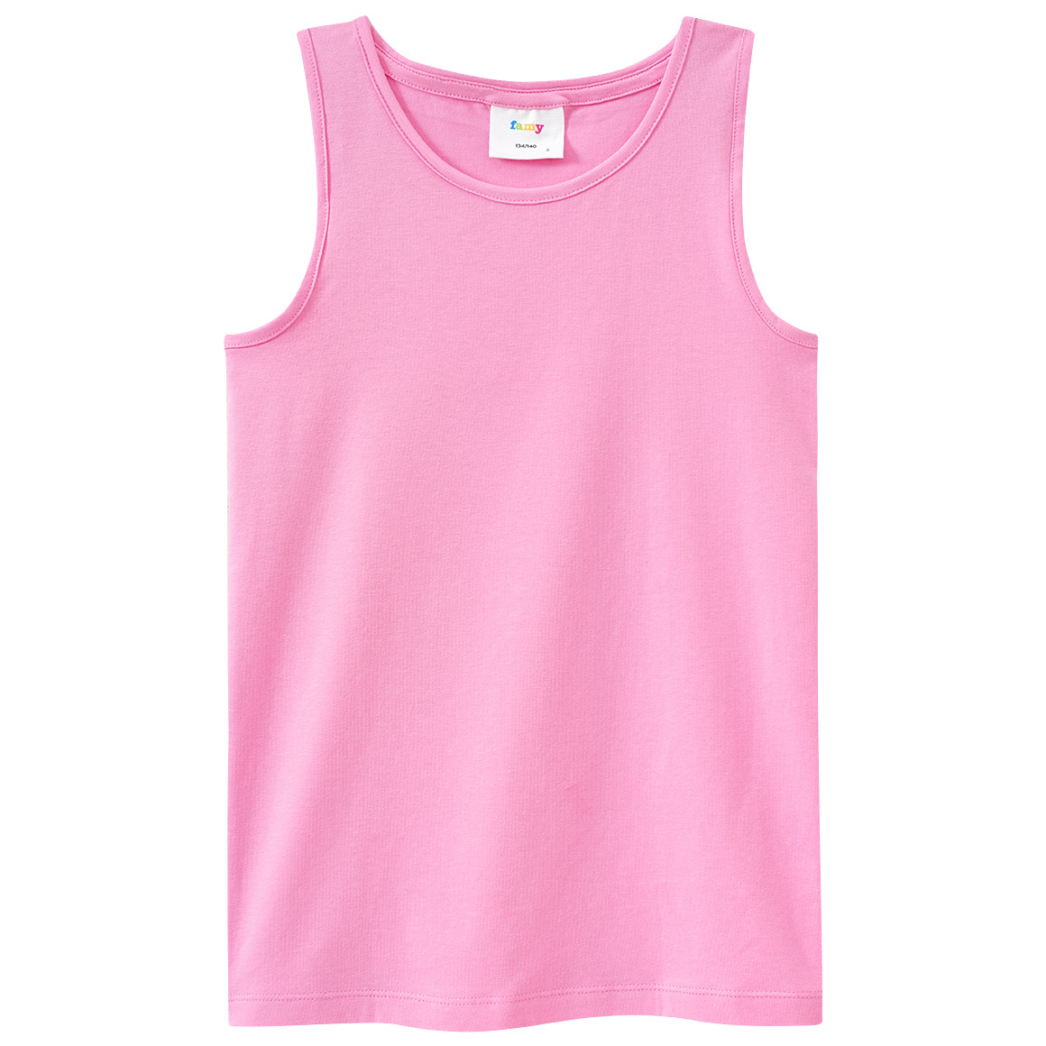 Famy 3 Mädchen Tops im Basic-Look rosa / hellblau / dunkelblau