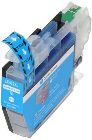 PrintAbout huismerk Inktcartridge LC-422XLC Cyaan Hoge capaciteit Geschikt voor Brother