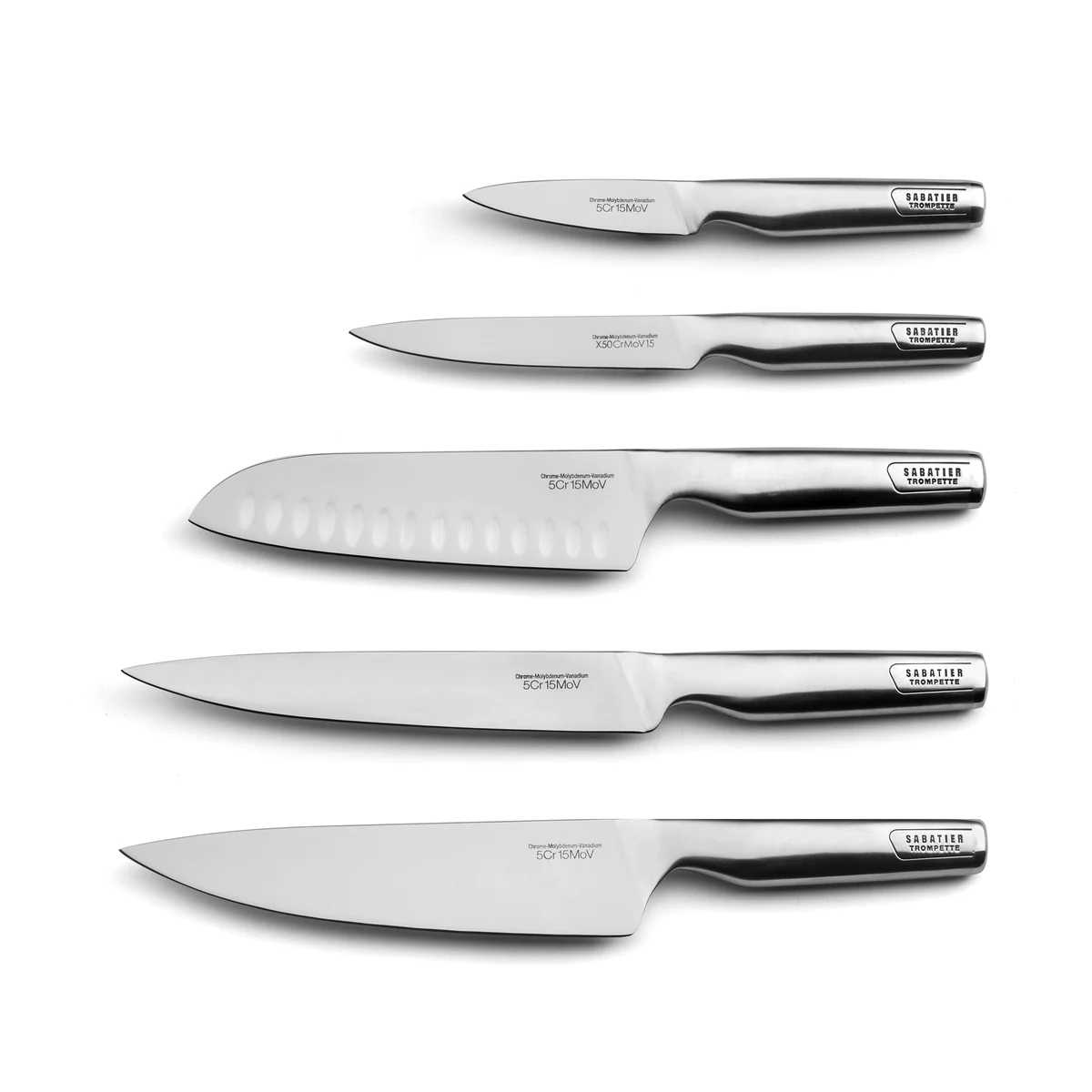 Asean - Set 5 couteaux de cuisine Sabatier Trompette