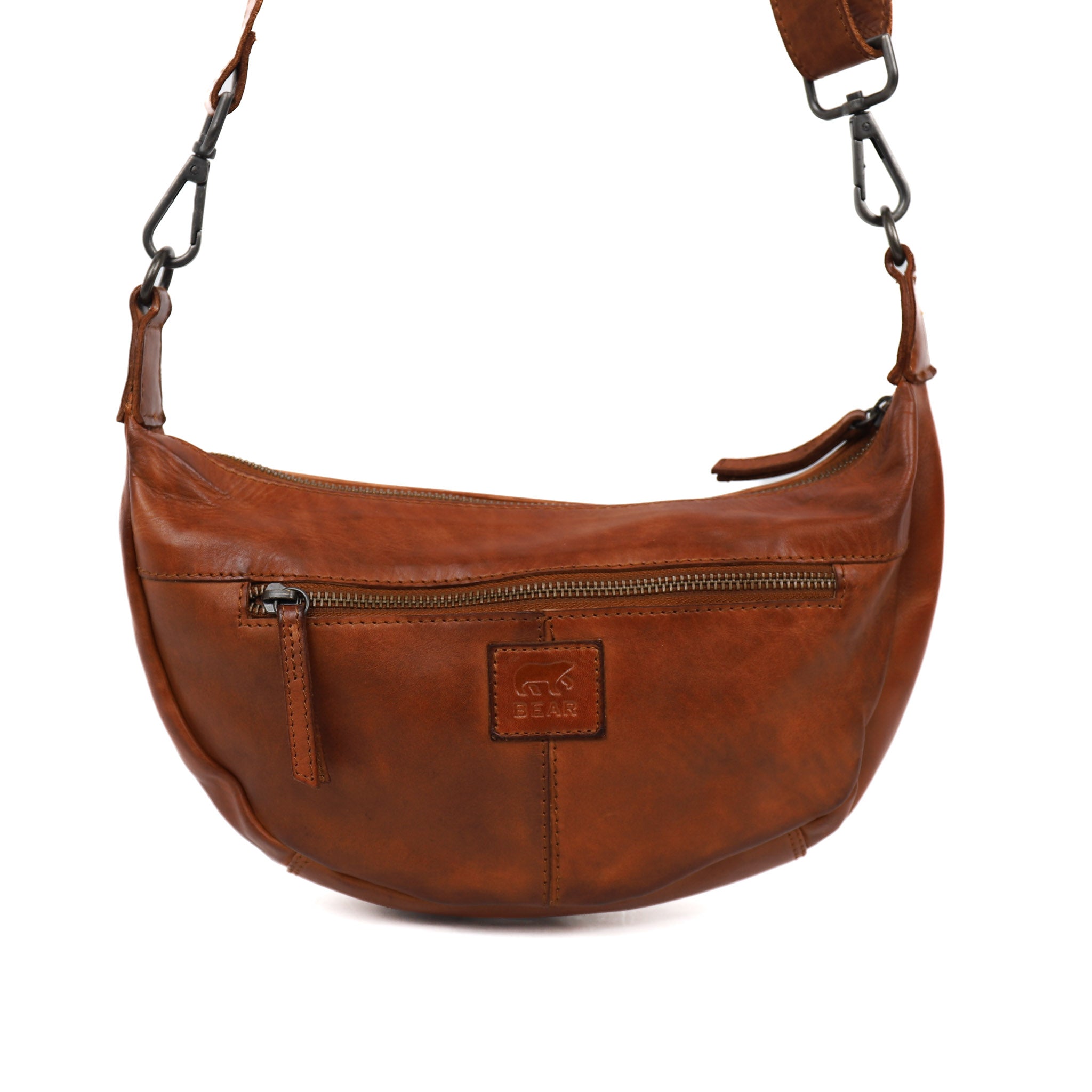 Crossbody tasje 'Clara' cognac Cognac
