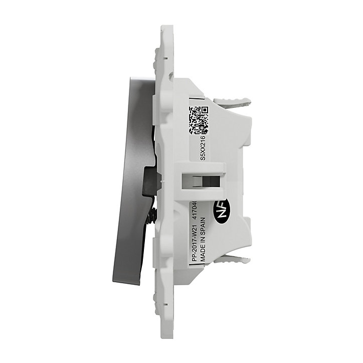 Mécanisme poussoir double Schneider Electric Odace aluminium