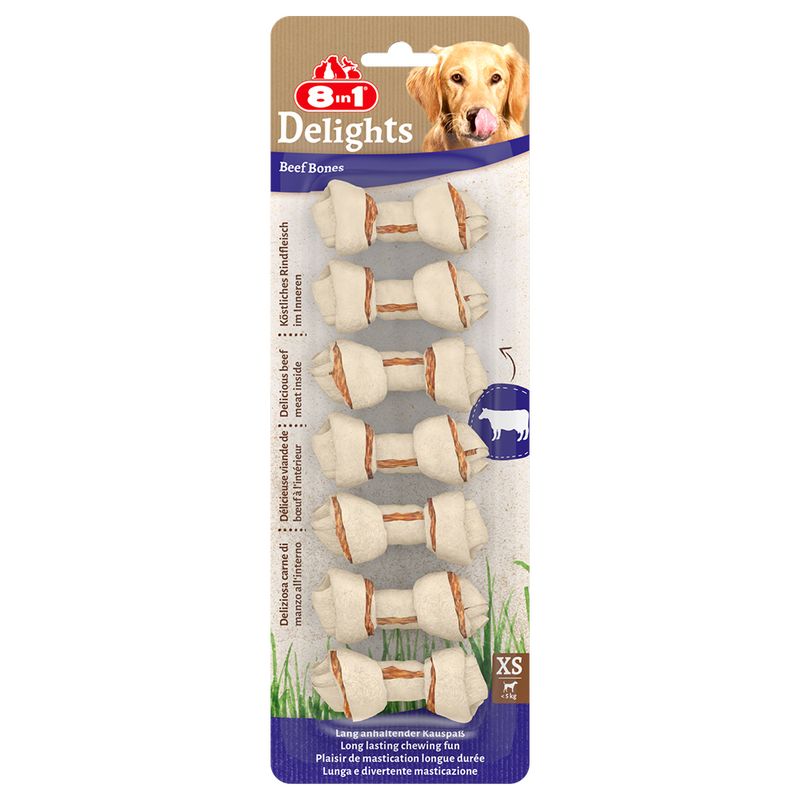 Os fourrés 8in1 Delights, bœuf XS