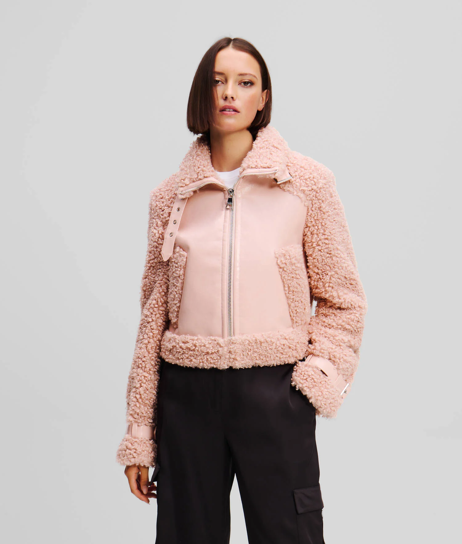 VESTE EN FAUX SHEARLING
