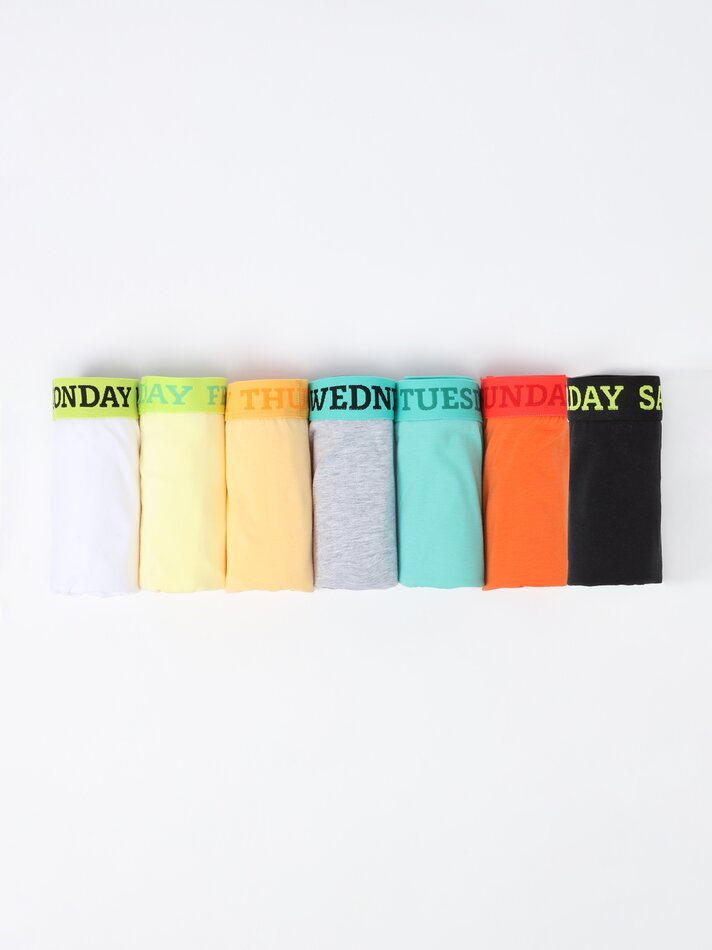Pacote com 7 cuecas boxer para os dias da semana - Variadas