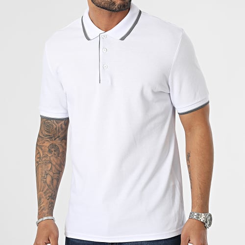 Polo Manches Courtes Blanc