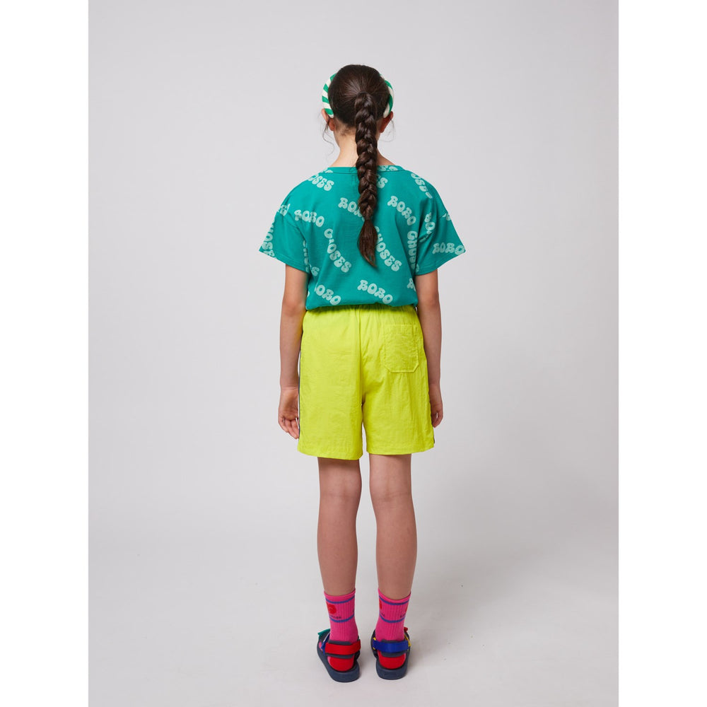 Køb Bobo Choses Light Yellow Wavy Tracksuit Bermuda Shorts