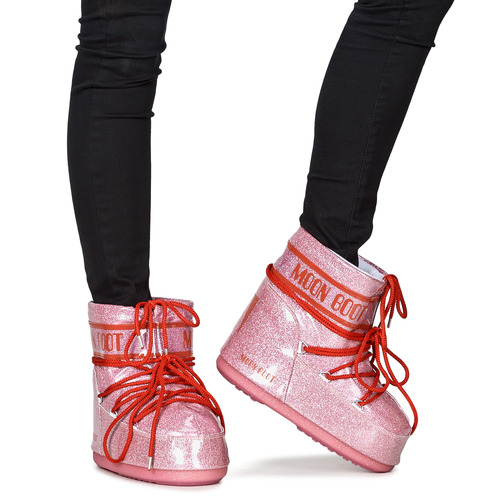 Moon Boot - MB ICON LOW GLITTER - Rose / Rouge